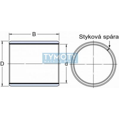 CN KU 0808 pouzdro kluzné, ocel-PTFE | Zboží Auto