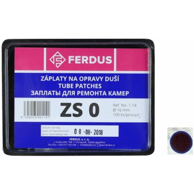 Ferdus ZS0 16 mm záplata 100 ks