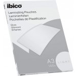 Fólie pro laminaci IBICO A3, průhledná, 80 mic., lesklá, LIGHT 100 ks. – Hledejceny.cz