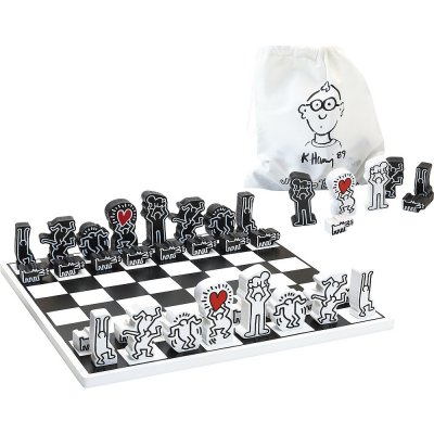 Desková hra Šachy Keith Haring, dřevěné V9221 – Zboží Živě