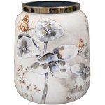 Obal na květináč/váza MOONLIGHT MEADOW kovový bílý 21cm – Sleviste.cz