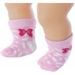 Zapf Creation BABY born Ponožky 2 páry růžové/šedé – Zbozi.Blesk.cz