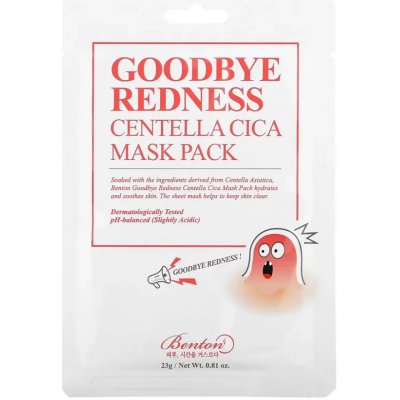 Benton Goodbye Redness Centella Mask Pack 23 g – Zboží Mobilmania