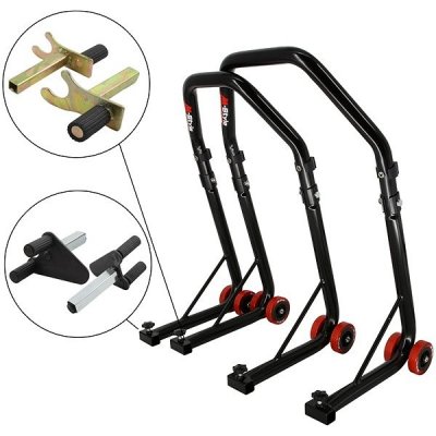 Sefis D18 moto stojan přední a zadní set přední stojan : 2v1 - zadní stojan : Vidle | Zboží Auto