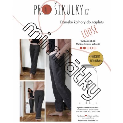 Dámské kalhoty do nápletu LOOSE | 32-60 - Česky – Zboží Mobilmania