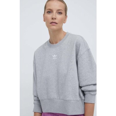 adidas Originals Essentials Crew sweatshirt dámská šedá melanžová IA6499