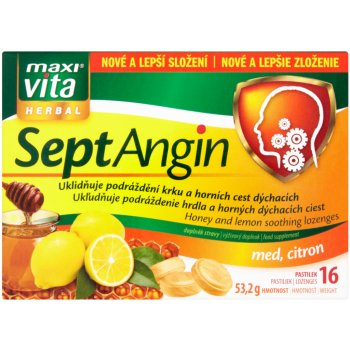 Maxivita SeptAngin med a citron 16 tablet