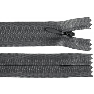 Spirálový zip skrytý No 3 délka 50 cm, malé, 312 šedá tmavá – Hledejceny.cz