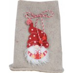 Home Styling Collection Vánoční pytel na dárky se skřítkem 12 x 14,5 cm barva béžová – Hledejceny.cz