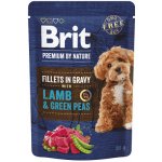 Brit Premium by Nature Adult Dog Fillets in Gravy with Lamb & Green Peas 85 g – Sleviste.cz