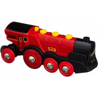 Brio 33592 Mohutná elektrická červená lokomotiva se světly – Zboží Mobilmania