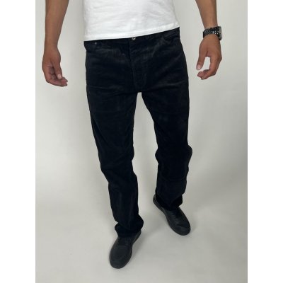 Pánské manšestrové kalhoty černé – Zboží Mobilmania
