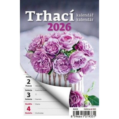 nástěnný Týdenní trhací A6, Týždenný trhací kalendár A6 / 15cm x 10 2026 – Zboží Mobilmania