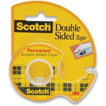 3M Scotch lepicí páska oboustranná s odvíječem 12 mm x 6,3 m