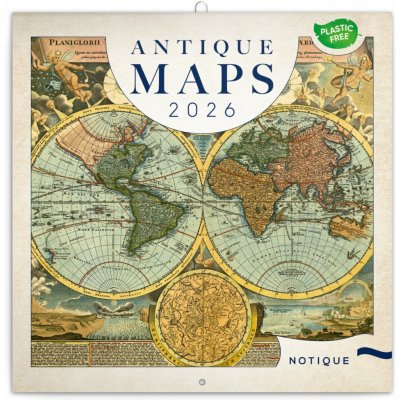 Nástěnný poznámkový Staré mapy 2026 – Zbozi.Blesk.cz