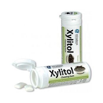 Miradent Xylitol žvýkačky, zelený čaj, 30ks