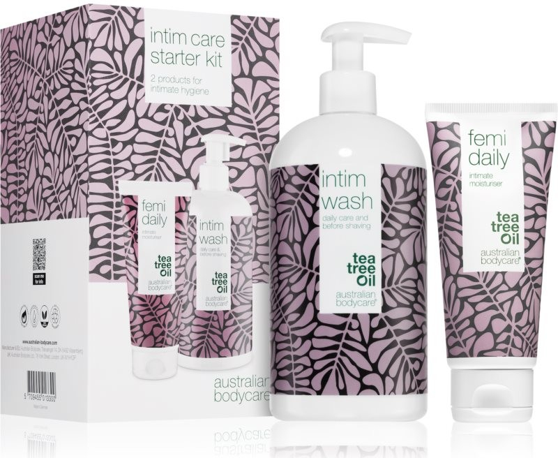 Australian Bodycare Intimate Care Starter Kit Intim Wash gel na intimní hygienu 500 ml + Femi Daily hydratační péče na intimní partie 100 ml