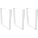 Omaxi 958304 Nohy k jídelnímu stolu ve tvaru V 3 ks bílé 80 x 72-73,3 cm ocel – Zboží Dáma