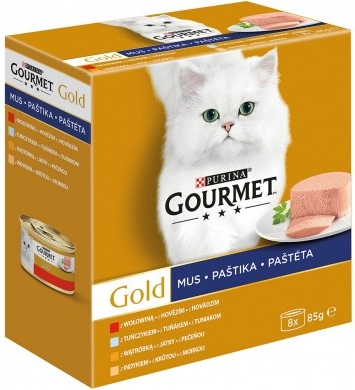 Gourmet Gold jemné paštiky 8 x 85 g