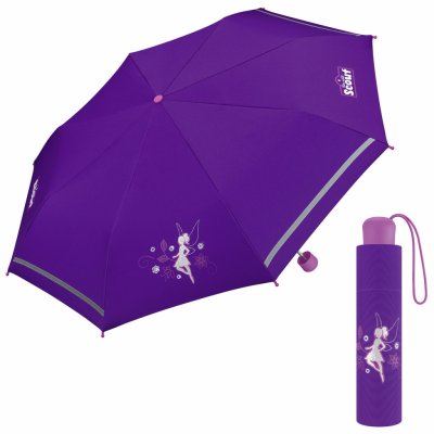 Scout Stříbrná víla deštník dívčí skládací fialový