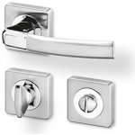 AC-T Servis Kiel chrom/nerez - hranatá rozeta – WC – Kovová konstrukce – Sleviste.cz