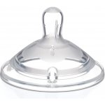 Chicco dudlík na láhev Natural Feeling silikon rychlý průtok 2 ks V001515 – Zboží Dáma