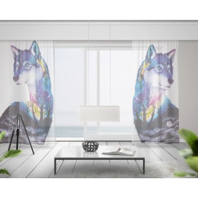 IMPAR Záclony Vlk art (Rozměr záclony: 150x250) – Hledejceny.cz