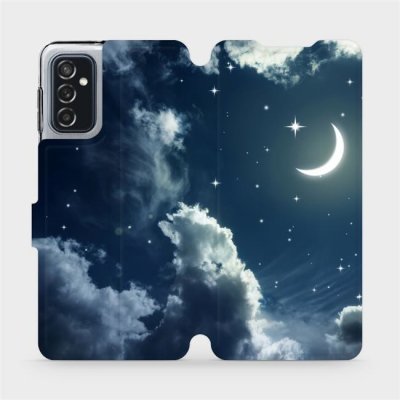 Pouzdro Mobiwear Flip Samsung Galaxy M52 5G - V145P Noční obloha s měsícem