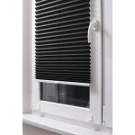 STUZA Plisé roleta EasyFix, černá, 60 x 120 cm – Sleviste.cz