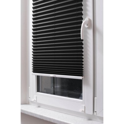 STUZA Plisé roleta EasyFix, černá, 60 x 120 cm – Sleviste.cz