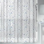 Spirella WATERDROP kapky bílo-modrý 180 x 200 cm – Zboží Dáma