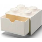 LEGO® stolní box 4 se zásuvkou 15,8 x 15,8 x 11,3 cm bílá – Zboží Dáma