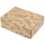Eobaly.cz Dárková krabice s potiskem listů 245x185x75 mm 25 ks – Zboží Živě