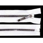 Kostěný zip No 5 délka 40 cm čtvercové zuby, malé, 3 bílá stříbrná – Hledejceny.cz