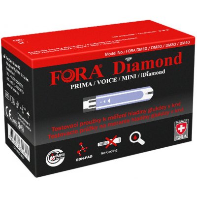 Fora Diamond Testovací proužky ke glukom TD-4365 50 ks – Zboží Dáma