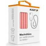 Univerzální šňůrka pro mobilní telefon Aligator Machršňůra, růžová – Sleviste.cz