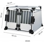 Trixie Dvojitý nosič Hliníkový 93 x 64 x 88 cm – Sleviste.cz