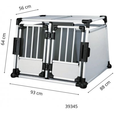 Trixie Dvojitý nosič Hliníkový 93 x 64 x 88 cm – Sleviste.cz