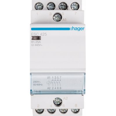 Modulární stykač Hager ESC425 25A 4Z 0R 230V AC – Hledejceny.cz