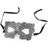Dětský karnevalový kostým maska škraboška 1 stříbrná