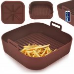 ORION Forma do horkovzdušné fritézy 17,5x17,5 cm silikon hnědá – Zboží Dáma