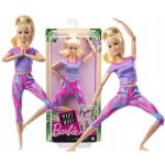 Barbie V pohybu Blondýnka ve fialovém topu GXF04 – Zboží Dáma
