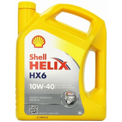 Shell Helix HX6 10W-40 4 l – Zboží Mobilmania