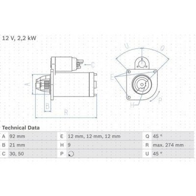 BOSCH 0 986 016 210 Startér (0986016210) – Zbozi.Blesk.cz