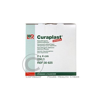 náplast poinjekční Curaplast sensitiv 2 x 4 cm 250 ks