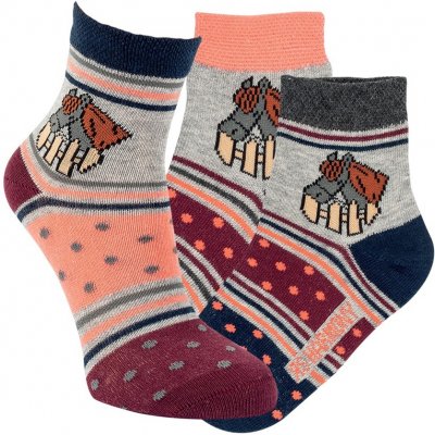 RS Dívčí bavlněné klasické vzorované ponožky