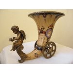 VELKÝ PORCELÁNOVÝ -NÁSTOLEC- MOSAZNÝ ANDĚL – Hledejceny.cz