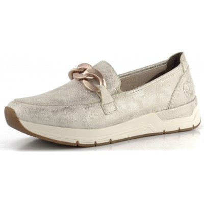 Rieker sportovní mokasíny Beige-Gold 58944-61 – Zboží Mobilmania