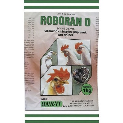 Univit Roboran D přísada do krmiva pro slepice kuřata krůty perličky kachny a husy 1 kg – Hledejceny.cz