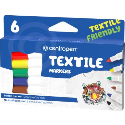 Centropen Popisovač 2739 na textil 6 ks – Sleviste.cz